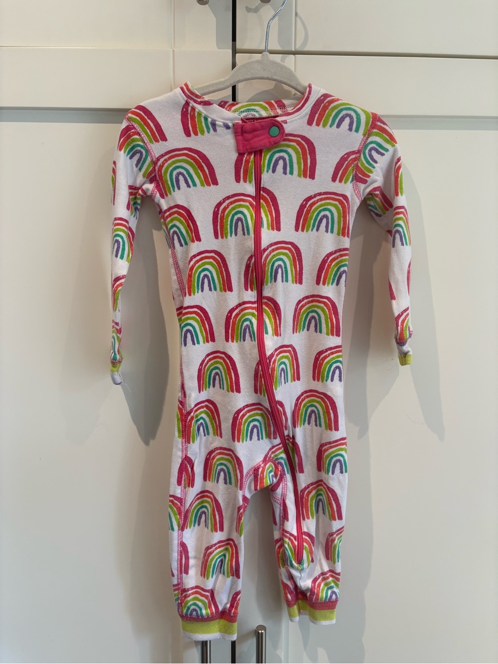 Pretty Rainbows Organic Cotton Coverall | Hatley Baby - 12-18 months - PJ